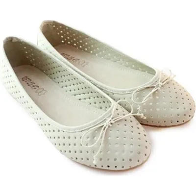 Balerinke bež s pentljo DS10233 beige